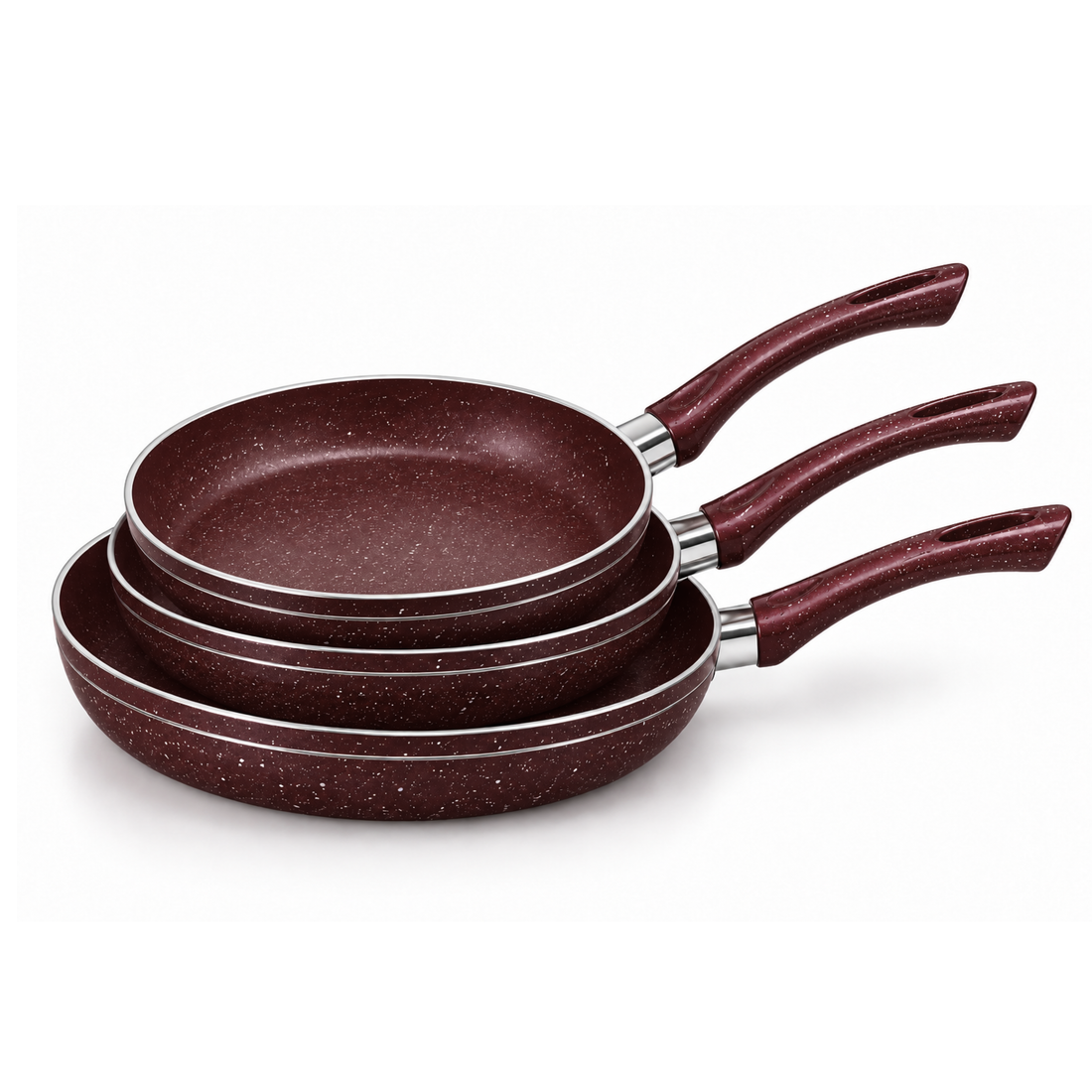 Juego de Sartenes de Ceramica Granito Universal Royal 3 Pz.