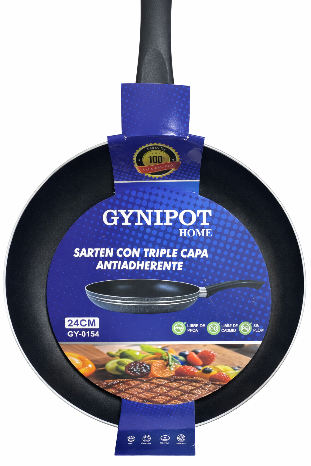 Sarten de Teflon Gynipot Antiadherente