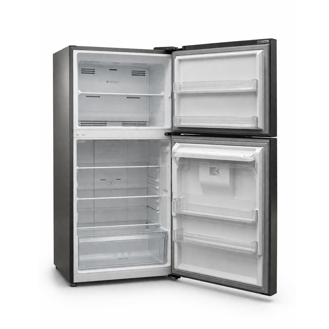 Refrigeradora Royal Inverter Doble Puerta No Frost Con Dispensador 11"