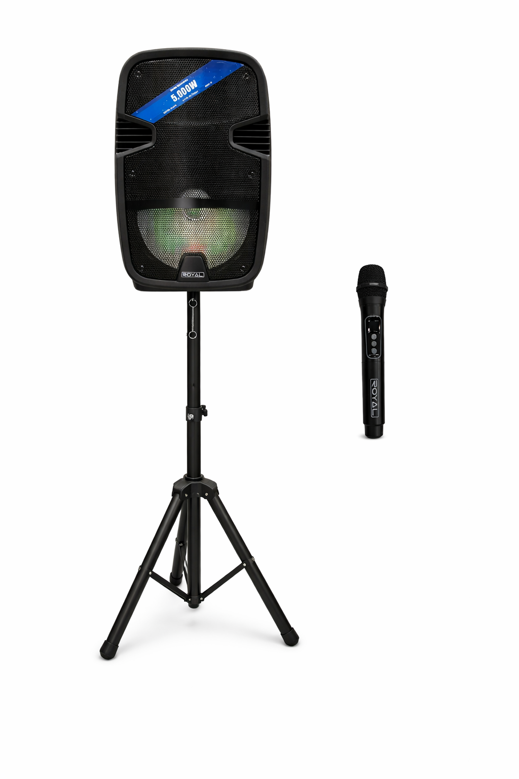 Parlante Bluetooth Con Tripode Potente Royal Recargable 50,000W