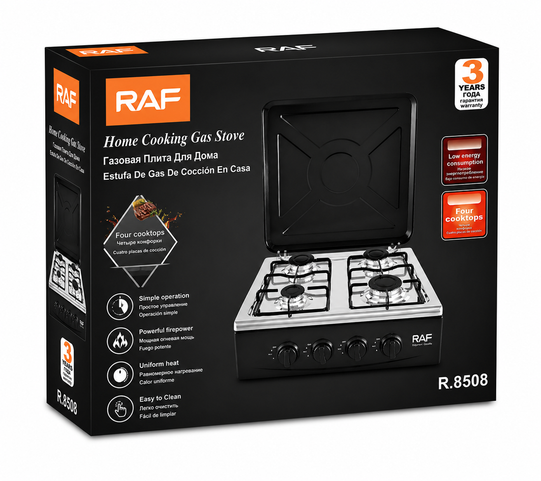 Estufa a Gas de Mesa RAF 4 Quemadores